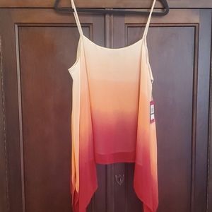 Vince Camuto "moroccan mirage" layered tank